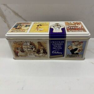 Vintage 90s Cadbury Chocolate Finger Hinged Biscuit Tin